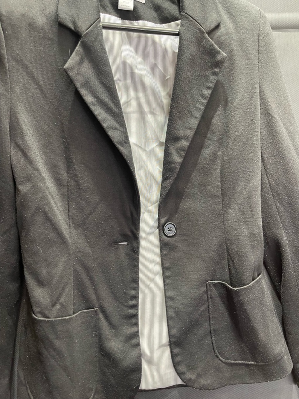 Cotton On Black Blazer with Striped Lining